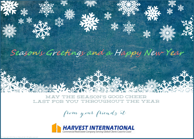 Harvest InTL 2013 Holiday Card